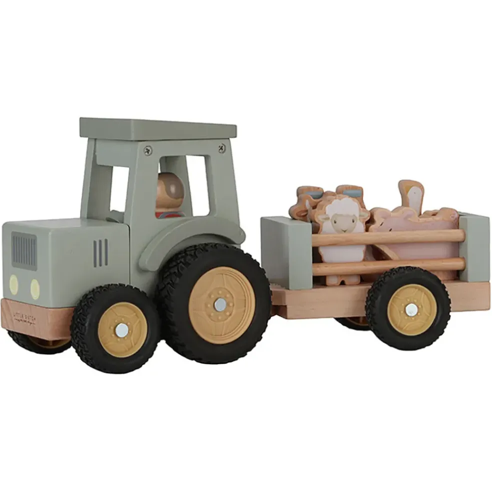 Tracteur avec remorque en bois - Little Farm