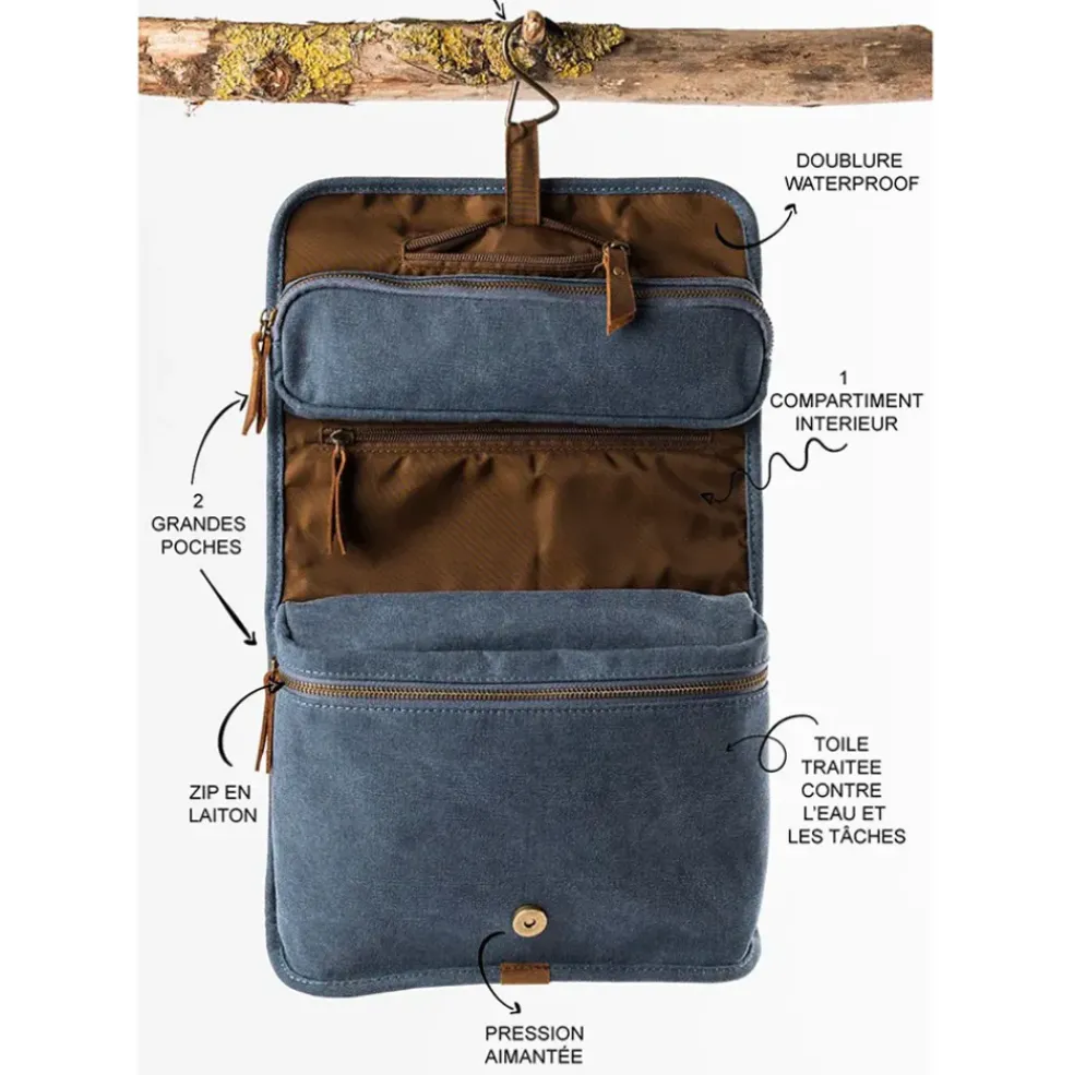 Trousse de toilette bleu marine - Trappeur