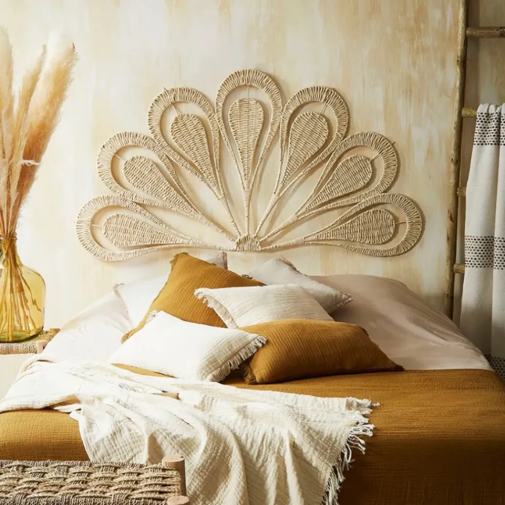 Tête de lit en corde naturel