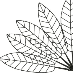 Tête de lit en fer noir - Floraly