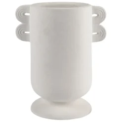 Vase blanc en dolomite - Funny