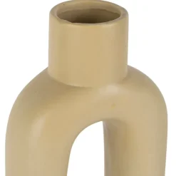 Vase en dolomite blanc cassé h32.5cm -terre boheme