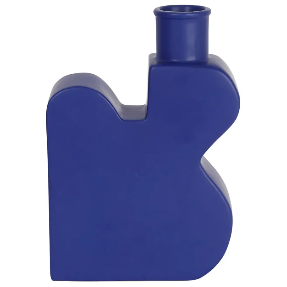 Vase en grès indigo h28cm - Greeka