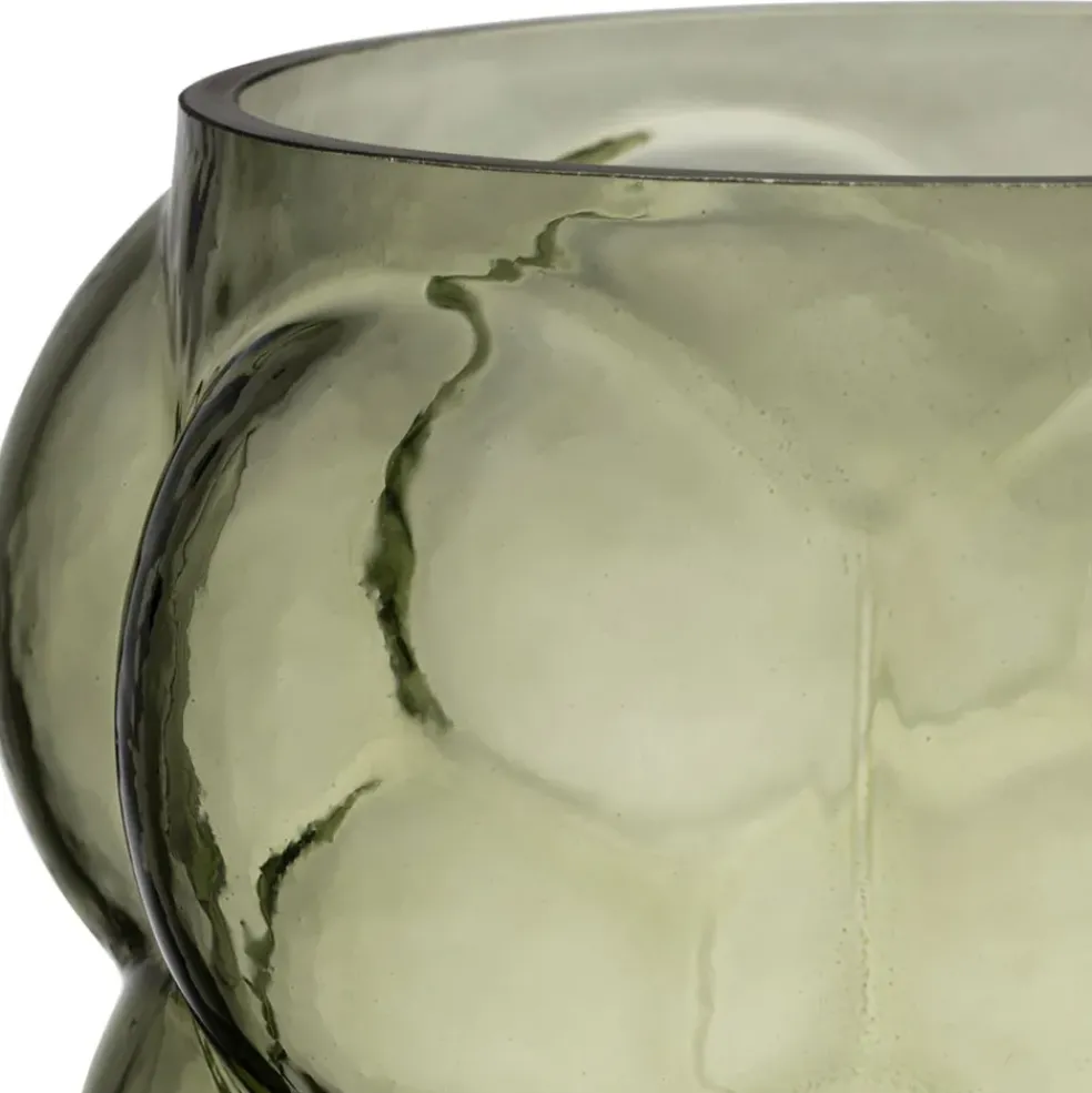 Vase en verre vert h25cm - Tanri