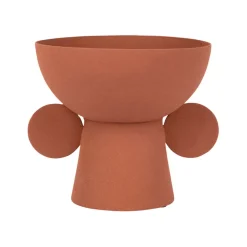 Vase pour fleur séchée en fer terracotta - terre brulée