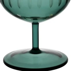 Verre à pied en verre borosilicate émeraude 20cl - Azelie