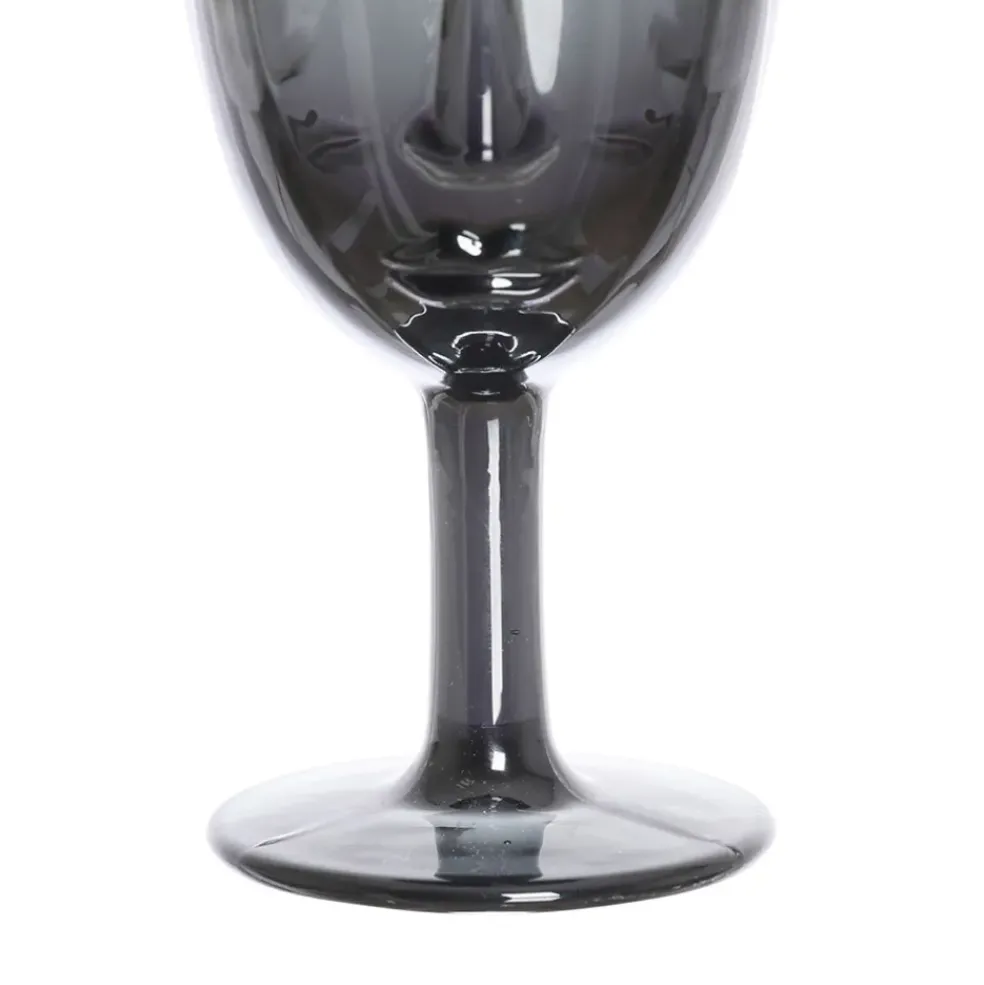 Verre à pied visage noir