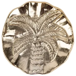 Vide poche palmier doré 10x10cm - Tropic Étoile