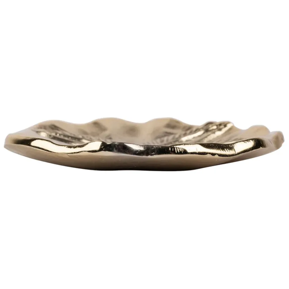 Vide poche palmier doré 10x10cm - Tropic Étoile
